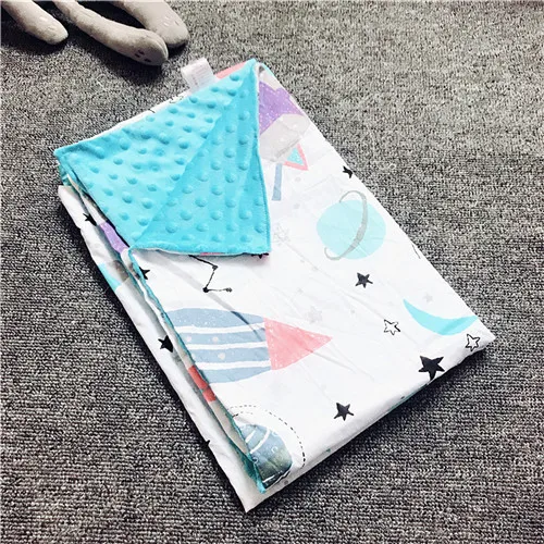 Детское одеяло minky хлопковое толстое супер мягкое фланелевое для новорожденных