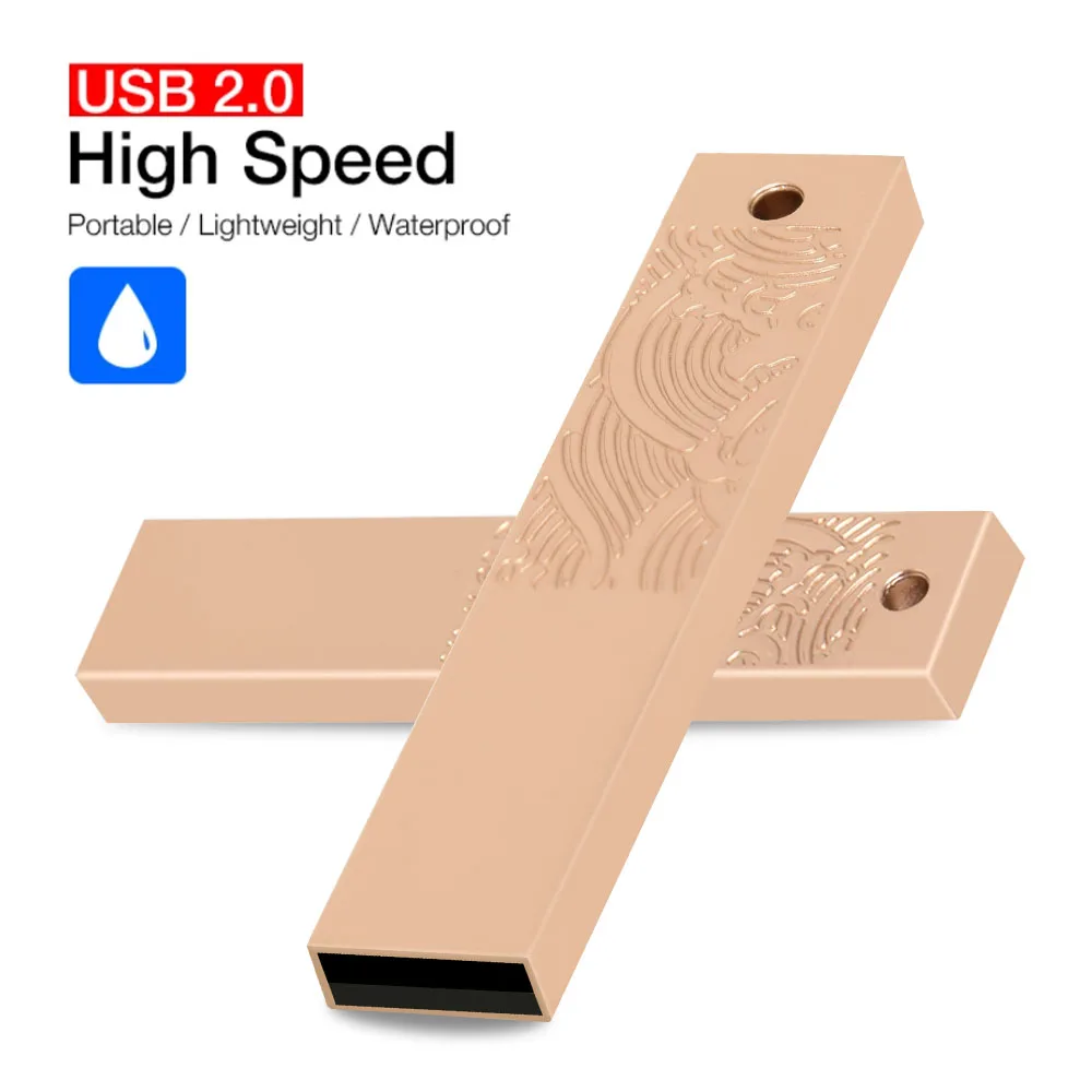 

Metal usb flash drives high speed 32GB postable pendrive 128GB 64GB waterproof pen drive 16GB 8GB usb 2.0 memoria flash drive