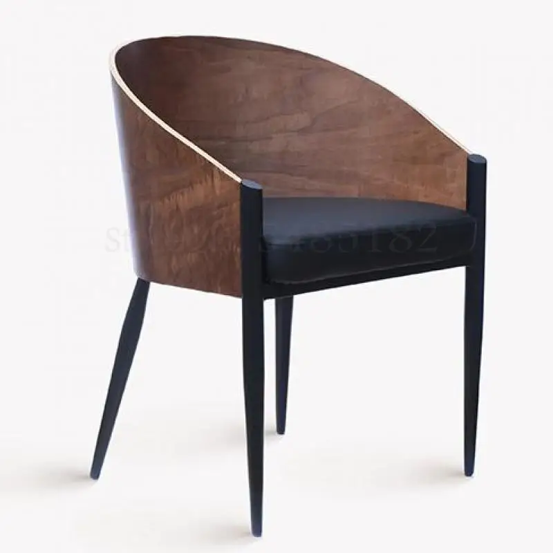 Модный Железный Стул с ножками железная креативная мебель обеденный стул