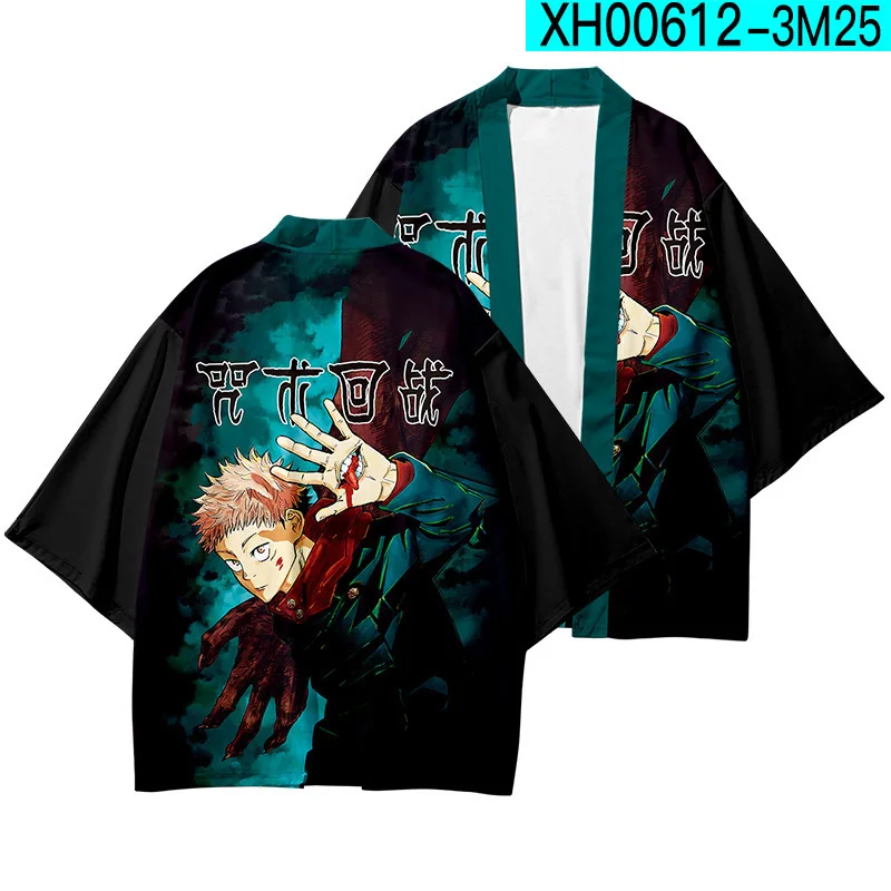 

Jujutsu Kaisen Cardigan Harajuku Cosplay Kimono Men Women Streetwear Fashion Harajuku Tees Boys Girls Unisex Tops Kpop Clothing