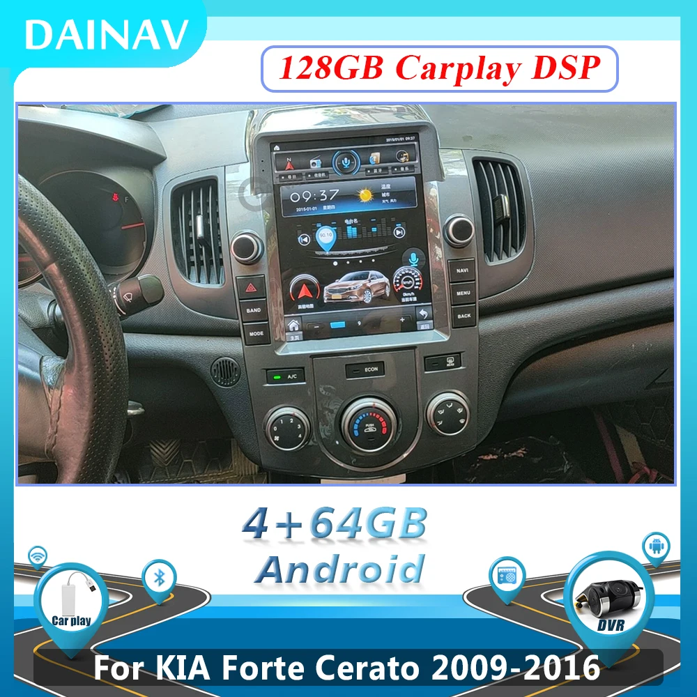 Автомагнитола на Android 10 мультимедийный DVD-плеер для KIA Forte Cerato 2009-2016 система