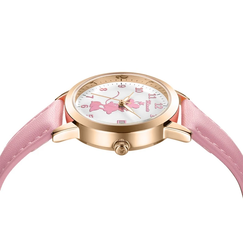 Big Sale Fashion Casual Teenager Leather Band Watch Luxury Analog Quartz Wristwatch Ladies Clock Minnie Princess Woman Watches enlarge