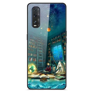 for oppo find x2 phone case tempered glass case back cover with black silicone bumper series 3 free global shipping