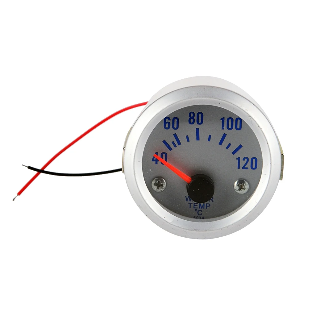 

52mm Car Water Temp Measure Panel Blue LED Temperature Gauge Tester Meter