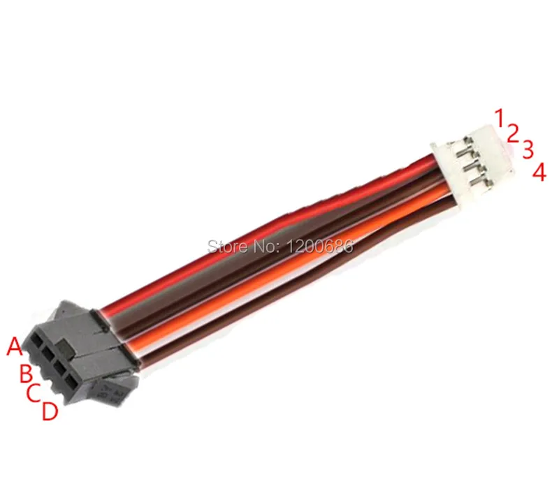 

500MM 5CM 26AWG PA 4POS 2MM WHITE 4 Position 0.079" (2.00mm) PAP-04V-S Cable assembly SM2.54 SM 2.54
