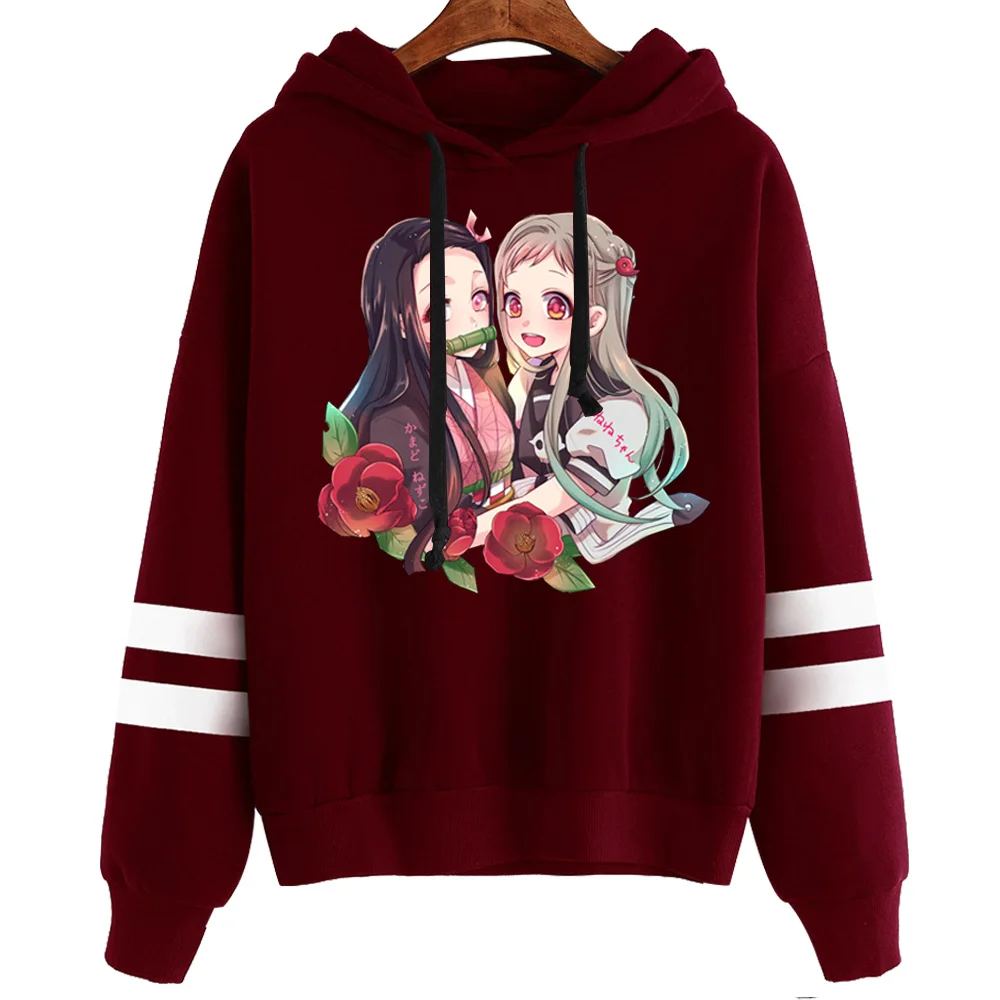 

Hoodie Sweatshirt Anime Kamado Nezuko Print Hoodies Demon Slayer Kimetsu No Yaiba Streetwear Winter Unisex Sweatshirts Tops