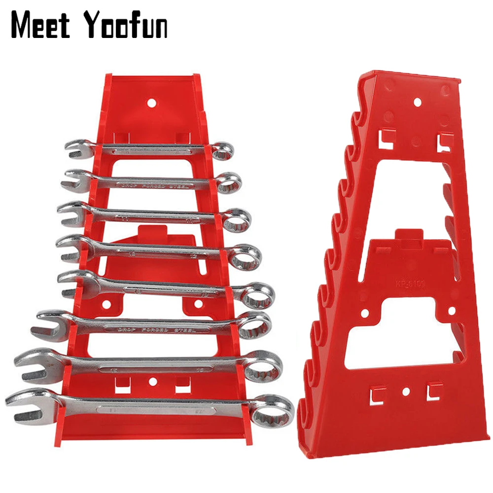 

9 Slot Wrench Holder Plastic Spanner Organizer Sorter Holder Tray Socket Craftsman Wrench Storage Rack Tools Wrenches Keeper