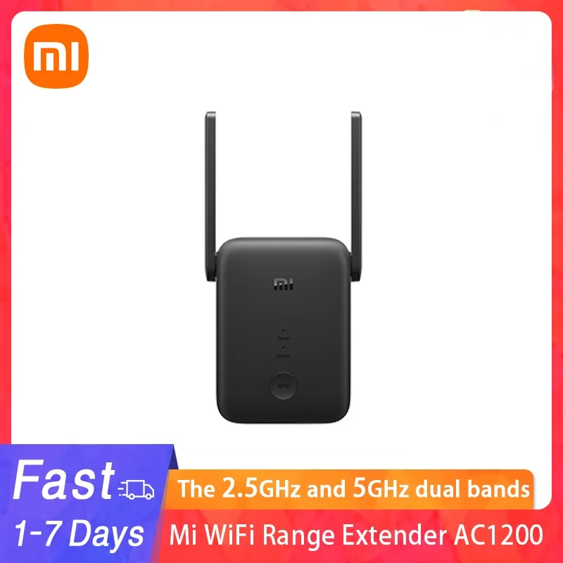 

New Global Version Xiaomi Mi WiFi Range Extender AC1200 2.4GHz And 5GHz Band 1200Mbps Ethernet Port Amplifier WiFi Signal Router