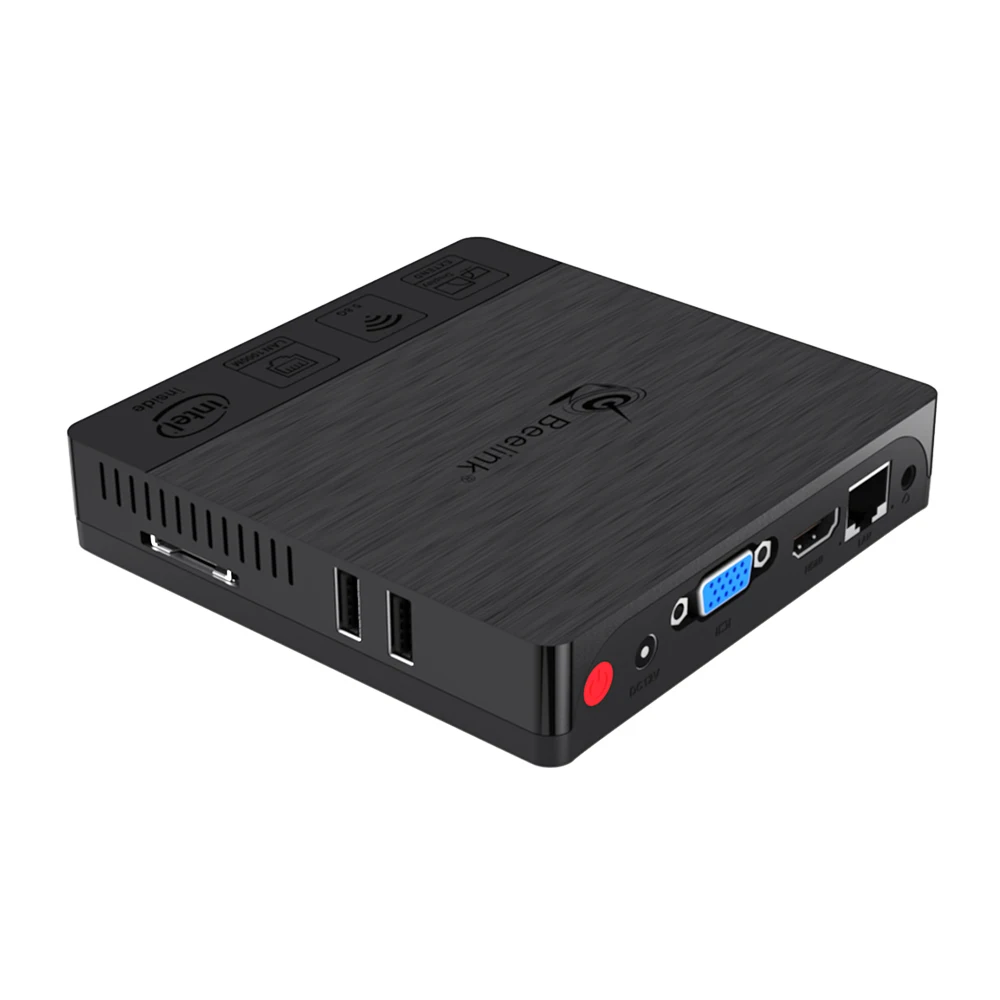 Beelink BT3Pro II Мини-ПК Intel Atom 4 Гб ОЗУ 64 ГБ eMMC Windows 10 мультимедийный настольный компьютер