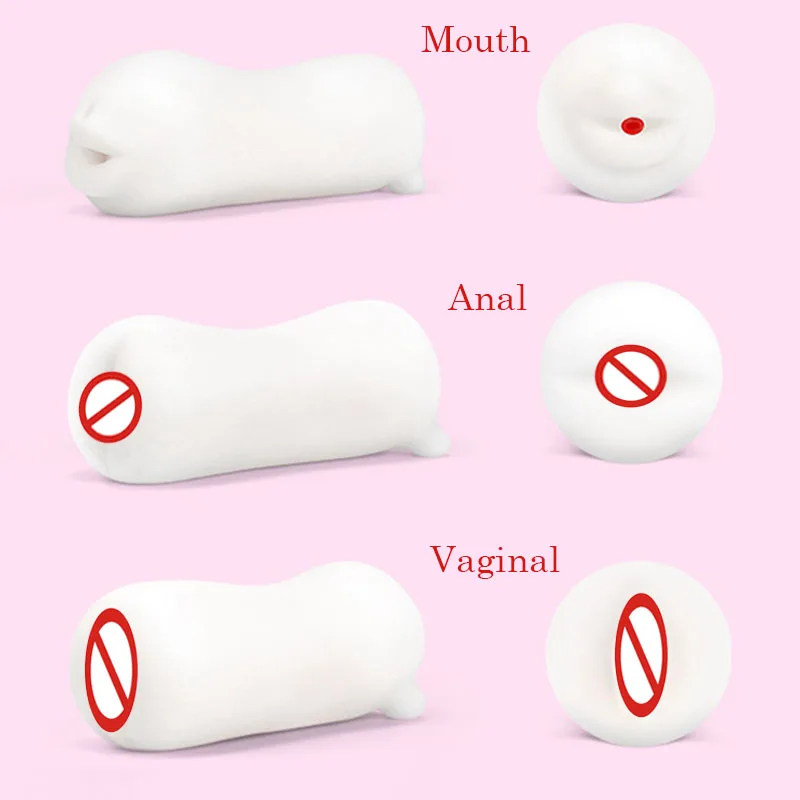 Карманная Вагина Реалистичная анал рот 3 вида стилей мягкая тугая оральная попа