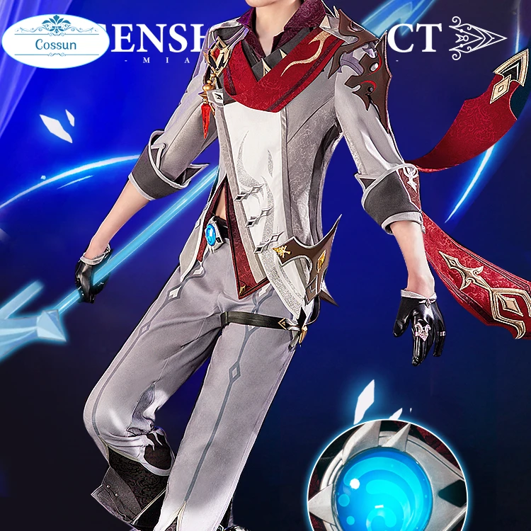 

Anime Genshin Impact Tartaglia Dadaliya Game Suit Uniform Cosplay Costume Da Da Li Ya Halloween Party Costume For Men 2021 New