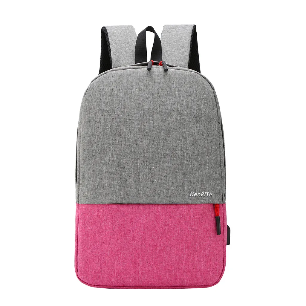 Pink Aelicy, мужские деловые рюкзаки для ноутбука, usb зарядка, рюкзак с защитой от кражи, мужской рюкзак для путешествий, водонепроницаемые школьные сумки для мужчин, Mochila - Цвет: Pink