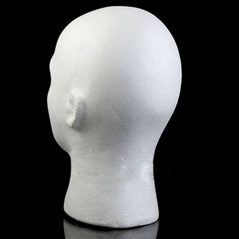 Новинка мужская шапка для волос из пенопласта белая черная головной убор модель
