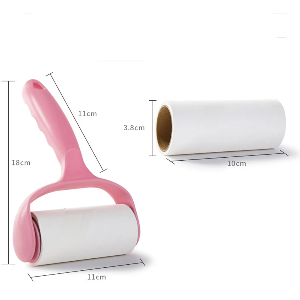 Клейкая щетка с 4 заправками для удаления ворса клей ролик удаление волос собака