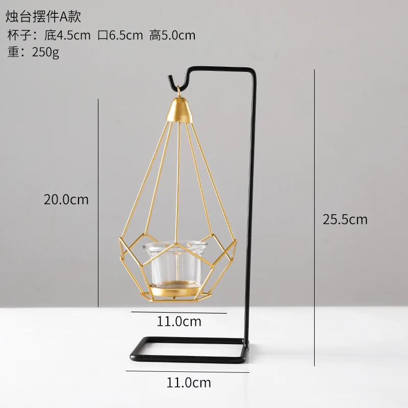 Креативный скандинавский декоративный подсвечник романтичный светильник