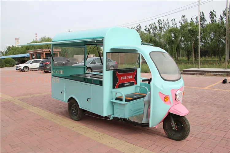 3 м многофункциональная электрическая передвижная Кофейня Еда тележка трицикл