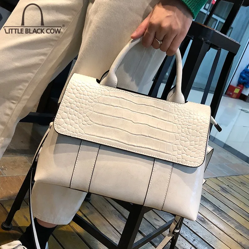 

Business Work Office Ladies Soft Leather Handbag Women Flap Crossbody Shoulder Bags Fashion Solid Colors Elegant Messenger Bag