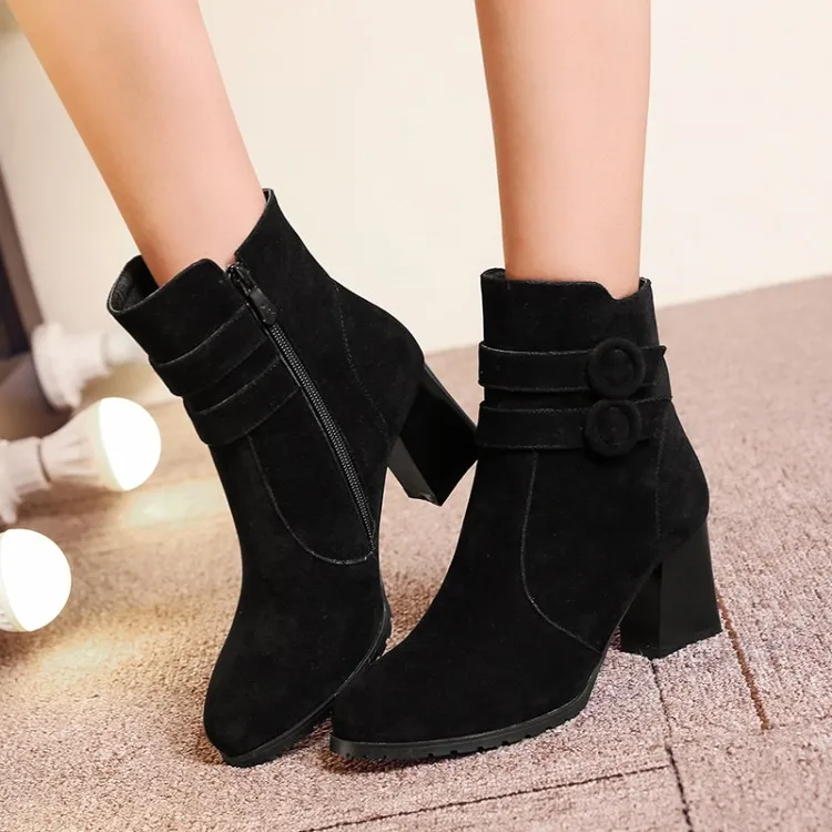 Большие размеры 10 ботинки женская обувь ботильоны для женщин женские зимняя