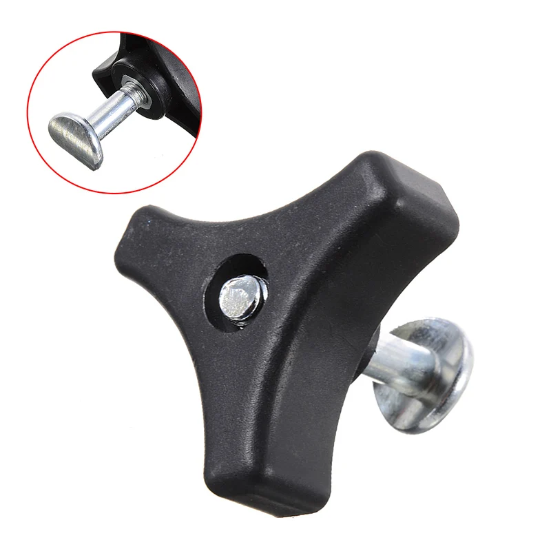 

Треугольная гайка, ручка для газонокосилки, пластиковая, черная и серебристая, для газонокосилки, инструменты для замены