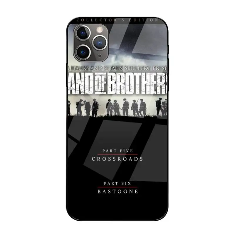 

Band Of Brothers Phone Case Tempered Glass For Iphone6plus 6S 7 7plus 8 X XS XSmax XR 11 12 Pro Max 12mini