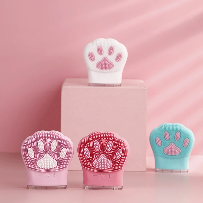 

Electric Face Cleansing Brush Silicone Electric Facial Cleanser Deep Washing Face Massager Facial Cleansing Brush