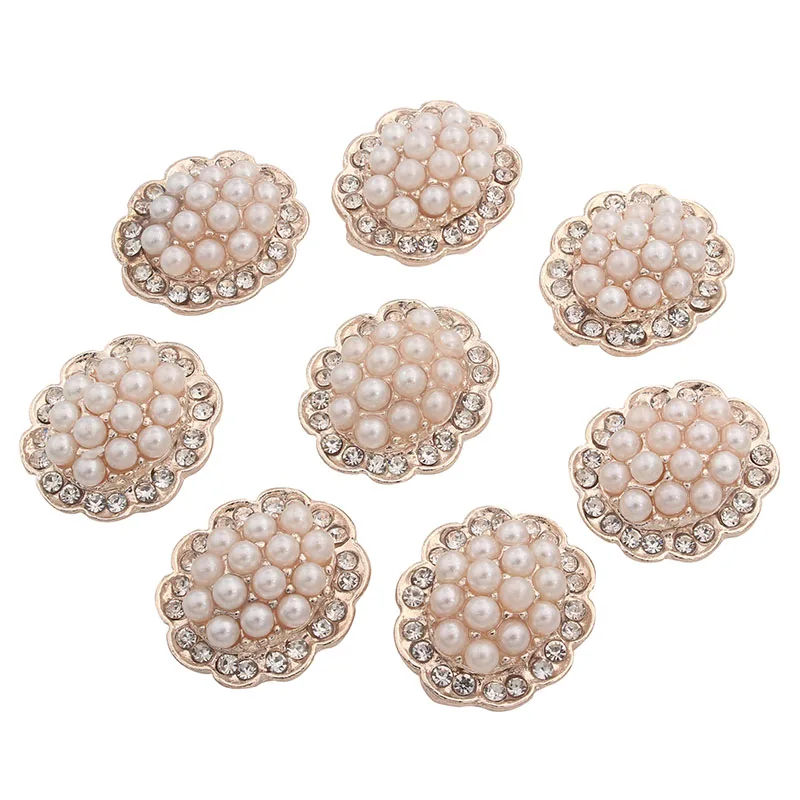 

20mm 4/5" 2017 Time-limited Top Fashion Christmas Rhinestones Plating Flatback Oval Customized For Garment 10pcs Costura Buttons