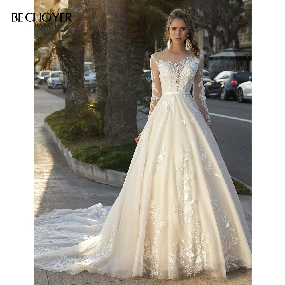 Vestido de Noiva/свадебное платье с 3D цветочной аппликацией милое ТРАПЕЦИЕВИДНОЕ ПЛАТЬЕ