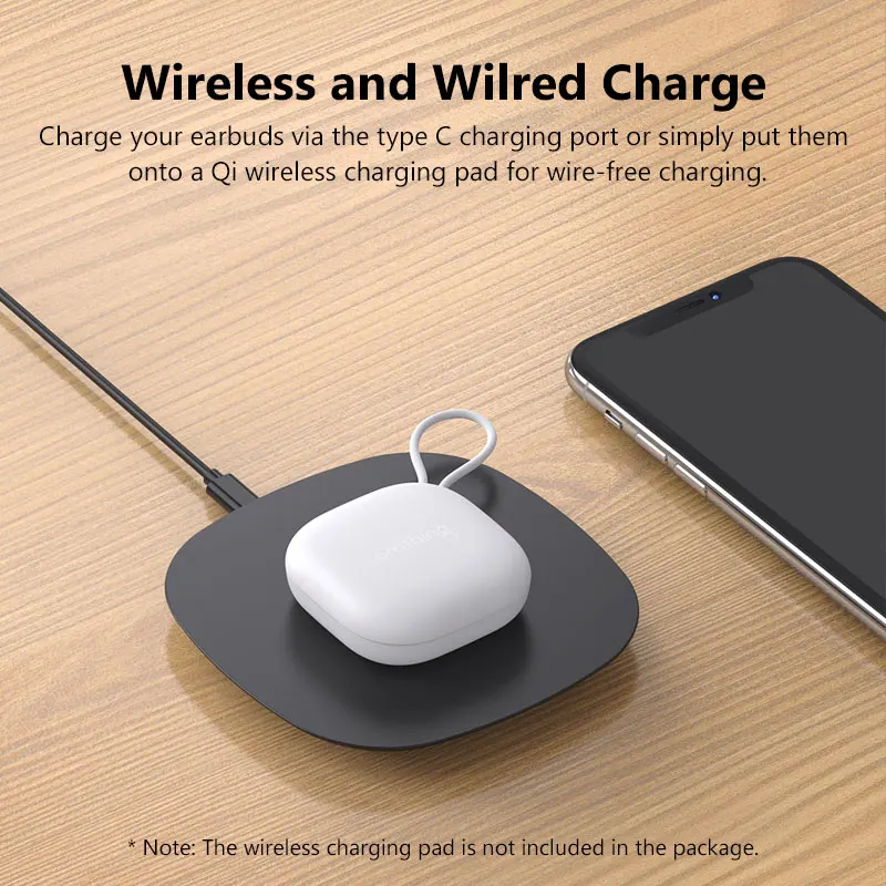 Беспроводные наушники Omthing Airfree Pods TWS Bluetooth 5 0 с чипами Qualcomm 4 ENC шумоподавлением