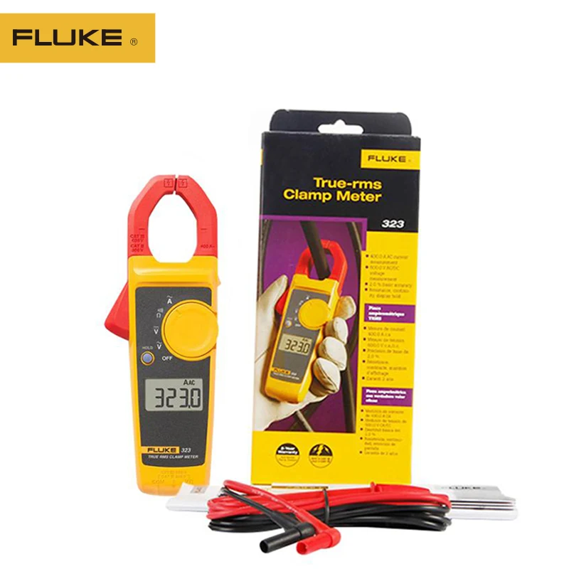 100% оригинал Fluke 323 True RMS токометр и тестер напряжения переменного тока мультиметр