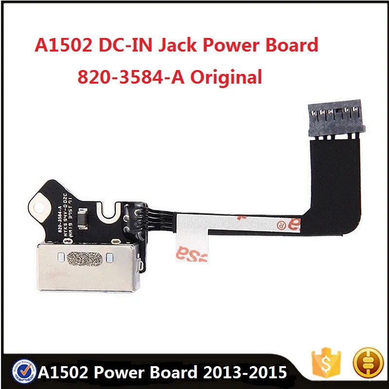 

Оригинальная плата питания A1502 DC-IN Jack 820-3584-A для MacBook Pro Retina 13,3 дюйма A1502 2013-2015, тест разъема питания для зарядного порта