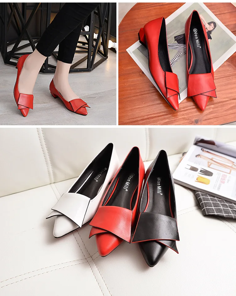 

New Design! 2020 Spring Beautiful Shoes Women Fashion Flat Heel Shoes Bow Decoration 3 Color Size 35 to 40 S2001-79137-E