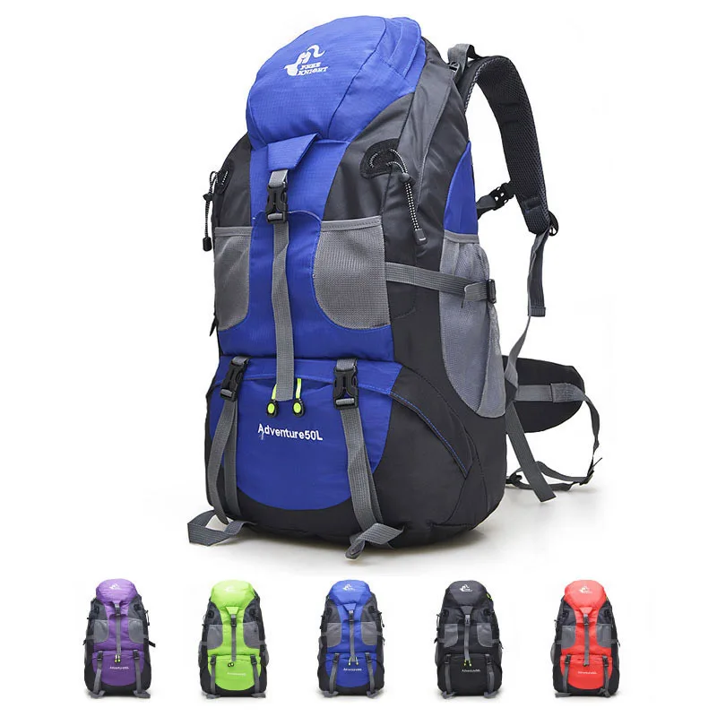 Водонепроницаемая уличная сумка 50 л женский рюкзак для путешествий и кемпинга