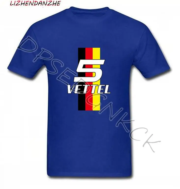 Мужская футболка Sebastian Vettel Number 5 s Ringer F1 Driver автомобильная 099 | одежда
