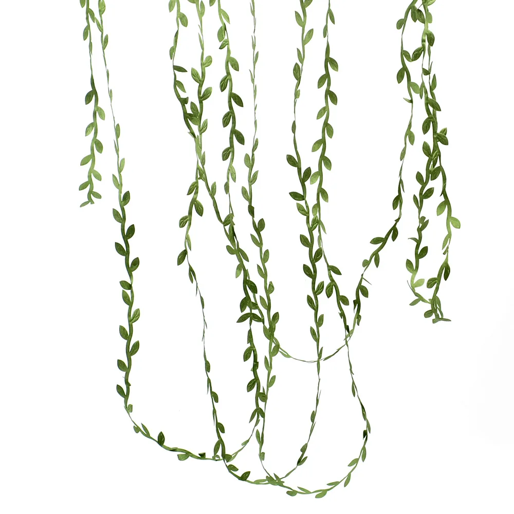 5 м искусственный венок ручной работы в форме листьев искусственные зеленые