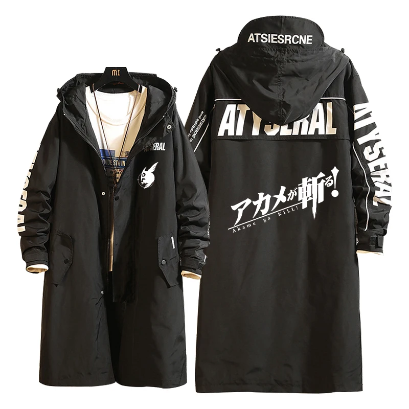 

Sweater Akame ga KILL! Cosplay Night Reflective Hoodie Fashion City New Style Long Sleeve Overcoat Printing Zipper Unisex Jacket