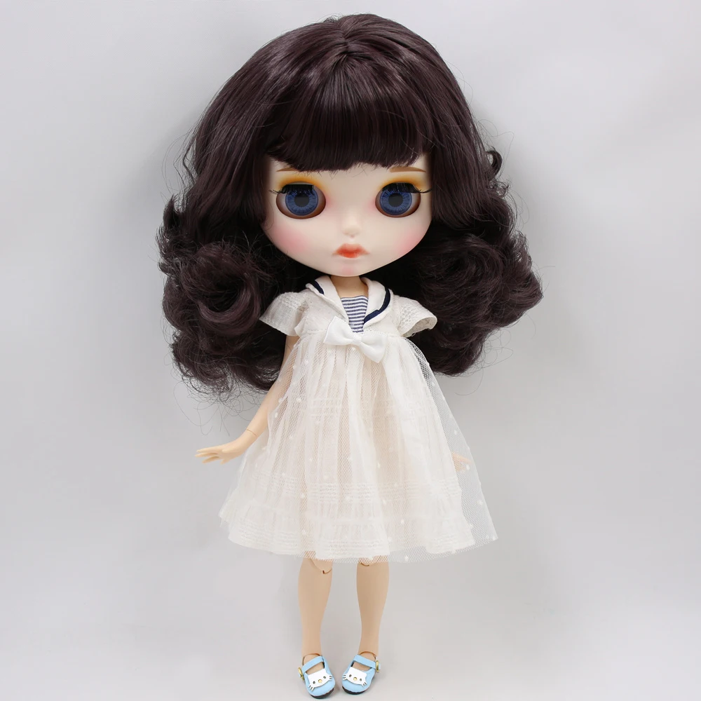 Кукла Blyth шарнирная с губами и матовым лицом 1/6 | Игрушки хобби