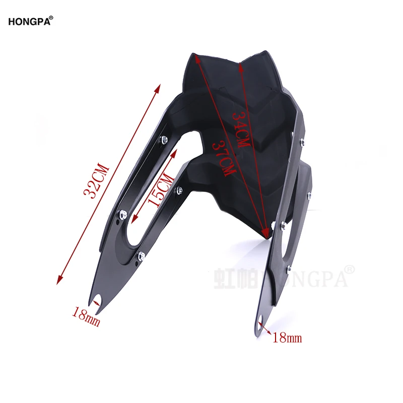 Black Motorcycle Rear Tire Fender Mud Guard Cover with Mounting Accessory fits for Kawasaki Z250 Honda CBF190R |