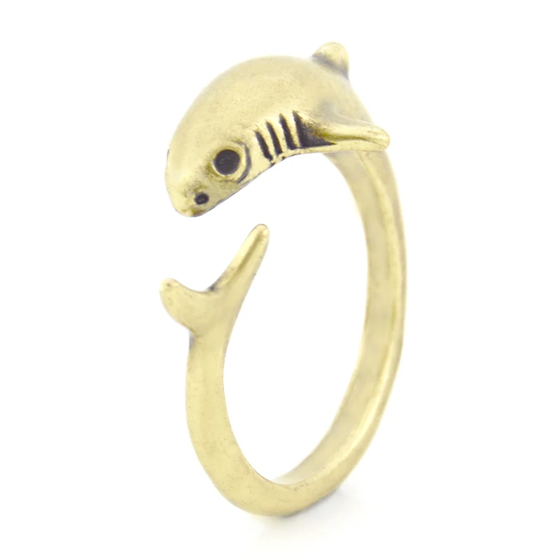 Регулируемое мужское кольцо с 3D акулой Anel, панк-рыба, Anillos Bague Femme, кольца для женщин, ювелирные изделия Anillos, Женские аксессуары, подарки для влюбленных