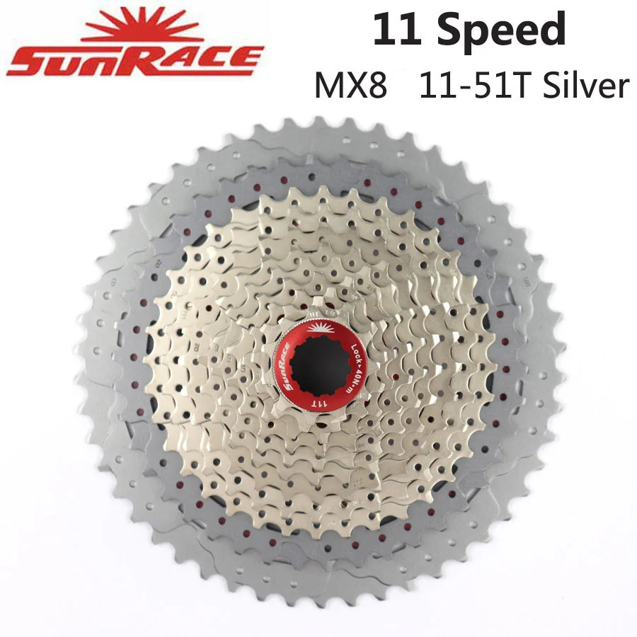 Велосипедная кассета SunRace CSMS8 11 скоростей 11-42T 11-46T 11-50T 11-51T | Спорт и развлечения