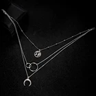 Ретро Луна карта мира подвеска в виде кольца для женщин