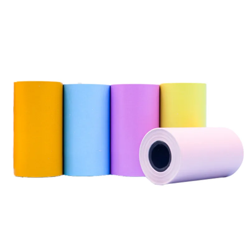 Новый 1 рулон Цвет бумага для печати наклеек 57*30 мм специальные внутренние