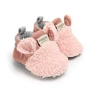 Боты для новорожденных мальчиков и девочек, Осень-зима 2019, теплые хлопковые ботинки с мягкой подошвой и плюшевой подкладкой