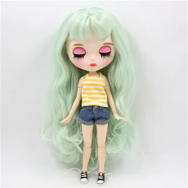 doll clothes shoes ICY factory blyth кукла на заказ, индивидуальная кукла, лицо, белая кожа, соединение тела, bjd, матовое лицо, бледно-зеленые волосы, 30 см, 1/6 игрушка - Цвет: doll clothes shoes