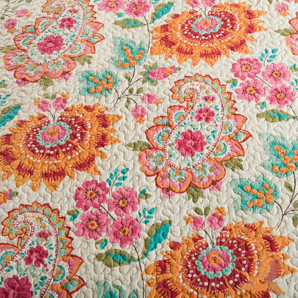 Лоскутный комплект одеял ручной работы 3 шт. моющееся покрывало хлопковое