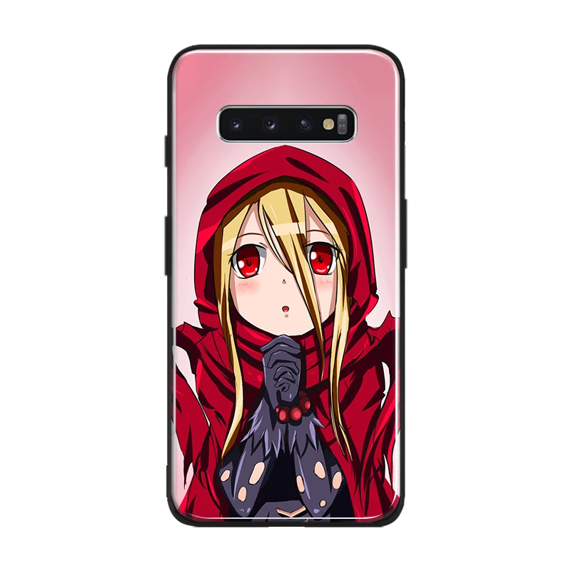 Evileye Overlord аниме закаленное стекло Мягкий силиконовый чехол для телефона Samsung Galaxy