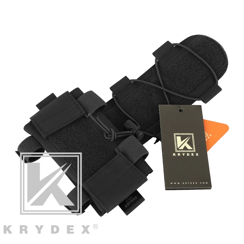 KRYDEX Tactical MK1 Battery Pack Pouch For Combat Helmet Accessory Storage Retention System Counterweight GPNVG-18 Battery Box