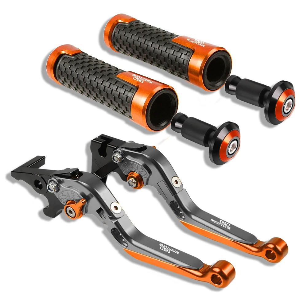 

For 950 ADVENTURE Motorcycle Aluminum Brake Clutch Levers Handlebar Hand Grips Parts 950Adventure 950 ADV 2003 2004 2005 2006