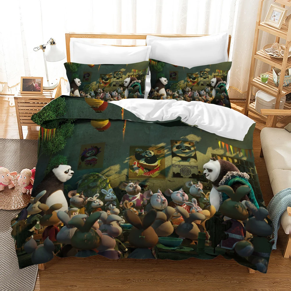 

3D Cartoon Grinch Bedding Set Children's Bedroom Microfiber Bed Linen Cover Double Queen King Bedding Pillowcase 3 Pieces