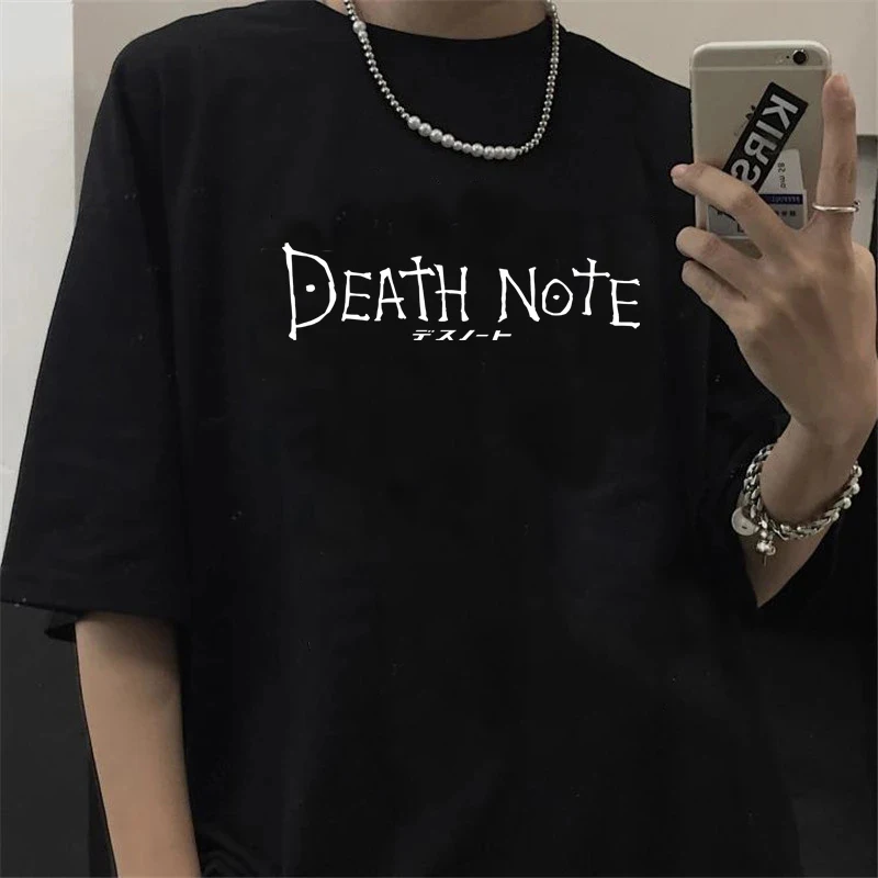 Japanese Anime Death Note T Shirt Men Kawaii Cartoon Tshirt Bleach Ichigo Graphic Tees Misa Manga Summer Tops Unisex Tee Male