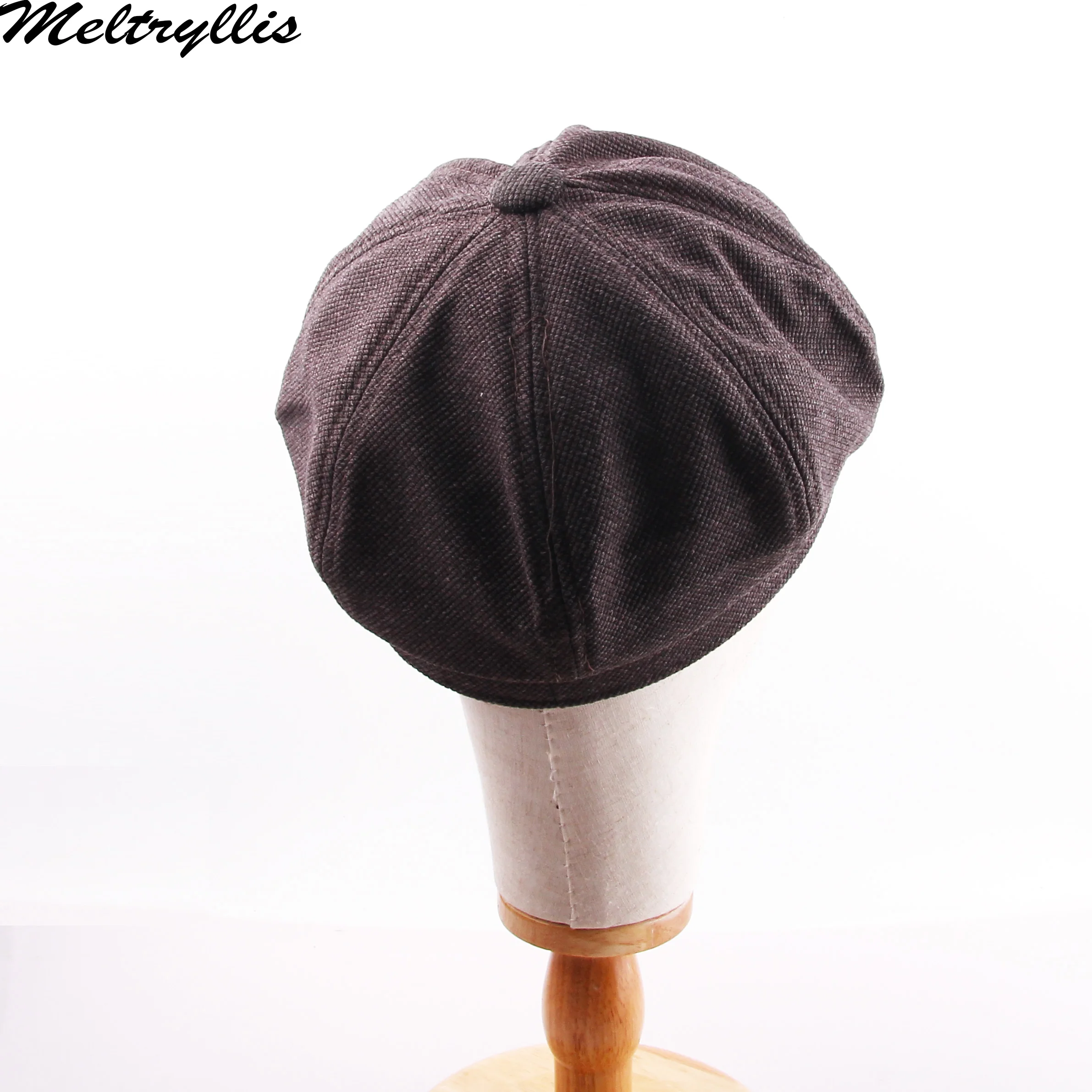 Новинка 2020 восьмиугольная шапка Meltryllis с улыбающимся лицом женская вышивкой букв